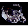 Optic Crystal Buffalo Figurine